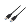 Cable USB 3.0 Nanocable 10.01.1002-BK- USB Macho - USB Macho- 2m- Negro