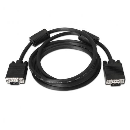 Cable SVGA Nanocable 10.15.0101- VGA Macho - VGA Macho- 1m- Negro