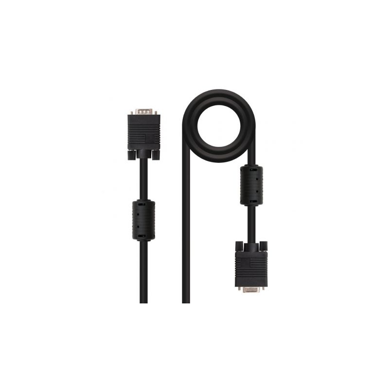 Cable Alargador VGA Nanocable 10.15.0202- VGA Macho - VGA Hembra- 1.8m