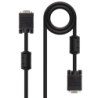 Cable Alargador VGA Nanocable 10.15.0202- VGA Macho - VGA Hembra- 1.8m