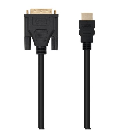 Cable HDMI Nanocable 10.15.0502- DVI Macho - HDMI Macho- 1.8m- Negro