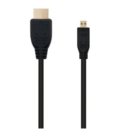 Cable Micro HDMI Nanocable 10.15.3501- HDMI Macho - Micro HDMI Macho- 0.8m- Negro