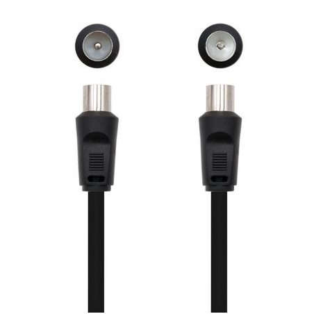 Cable de Antena TV Nanocable 10.26.0202- 3C-2V Macho - 3C-2V Hembra