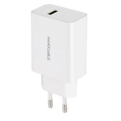 Cargador de Pared Nanocable 10.10.2003- 1xUSB- 2.1A- Blanco