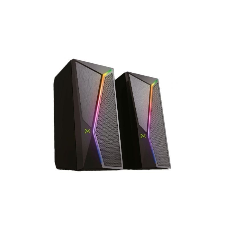 Altavoces Droxio Siren RGB- 2.0- Negros