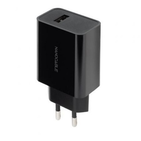 Cargador de Pared Nanocable 10.10.2004- 1xUSB- 2.1A- Negro