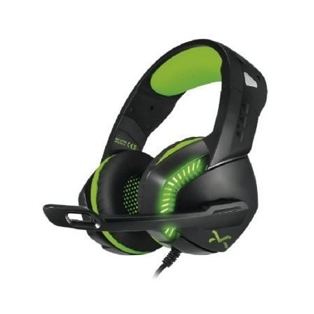 Auriculares Gaming con Micrófono Droxio Leyon- Jack 3.5- USB 2.0- Verdes