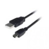 Cable USB 2.0 3GO C107- MiniUSB Macho - USB Macho- 1.5m- Negro