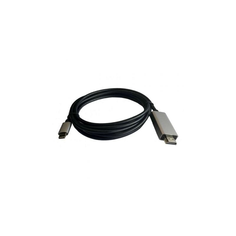 Cable HDMI 3GO C137- HDMI Macho - USB Tipo-C Macho- 2m- Negro