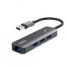 HUB USB 3.0 3GO HUB37PETH2- 3xUSB- 1xRJ45- Gris