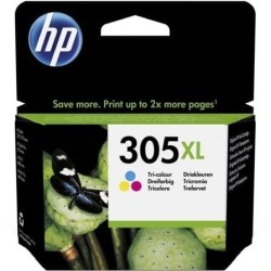 Cartucho de Tinta Original HP nº305 XL Alta Capacidad- Tricolor