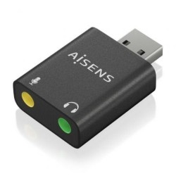 Tarjeta de Sonido Aisens A106-0768- USB Macho - 2x Jack 3.5 Hembra