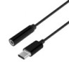 Conversor USB Tipo-C Aisens A109-0385- USB Tipo-C Macho - Jack 3.5 Hembra