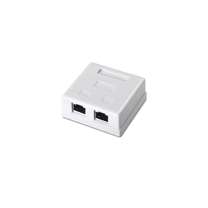 Roseta de Superficie Aisens A139-0304- Cat.6- 2 Tomas