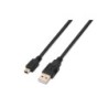 Cable USB 2.0 Aisens A101-0026- USB Macho - MiniUSB Macho- Hasta 2.5W- 60Mbps- 3m- Negro