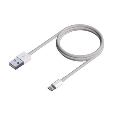 Cable USB 2.0 Lightning Aisens A102-0542- USB Macho - Lightning Macho- Hasta 2.5W- 60Mbps- 50cm- Blanco
