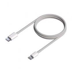 Cable USB 2.0 Tipo-C Lightning Aisens A102-0543- USB Tipo-C Macho - Lightning Macho- Hasta 2.5W- 60Mbps- 50cm- Blanco