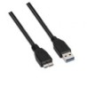 Cable USB 3.0 Aisens A105-0043- USB Macho - MicroUSB Macho- Hasta 9W- 625Mbps- 1m- Negro