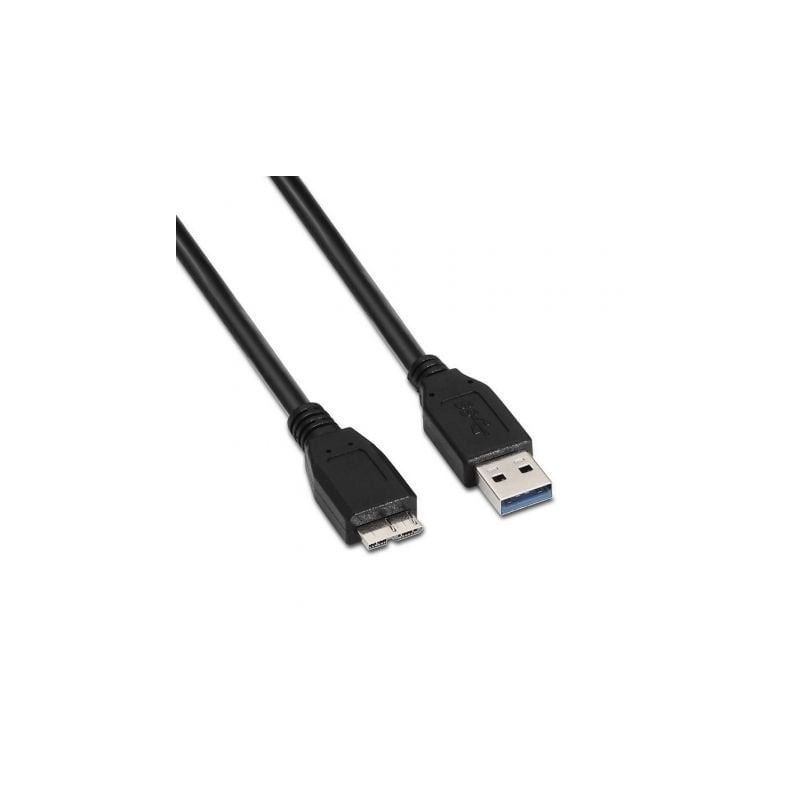 Cable USB 3.0 Aisens A105-0044- USB Macho - MicroUSB Macho- Hasta 9W- 625Mbps- 2m- Negro