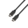 Cable USB 2.0 Tipo-C Aisens A107-0055- USB Tipo-C Macho - USB Tipo-C Macho- Hasta 9W- 625Mbps- 50cm- Negro