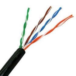 Bobina de Cable RJ45 para Exteriores UTP Aisens A133-0213 Cat.5e- 305m- Impermeable- Negro