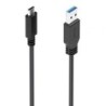 Cable USB 3.1 Tipo-C Aisens A107-0860- USB Tipo-C Macho - USB Macho- 10Gbps- 2m- Negro