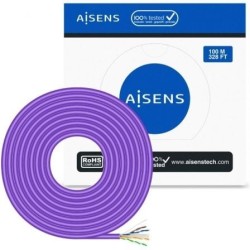 Bobina de Cable RJ45 AWG23 UTP Aisens A135-0747 Cat.6- LSZH- 100m- Violeta