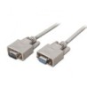 Cable Serie RS232 Aisens A112-0065- DB9 Macho - DB9 Hembra- Hasta 0.15W- 1.6Mbps- 1.8m- Beige