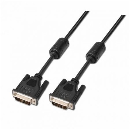 Cable DVI Aisens A117-0086- DVI-D Macho - DVI-D Macho- Hasta 3W- 10Mbps- 1.8m- Negro