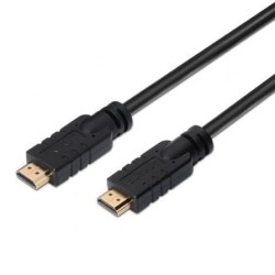 Cable HDMI 1.4 Aisens A119-0104- HDMI Macho - HDMI Macho- Hasta 10W- 720Mbps- 20m- Negro