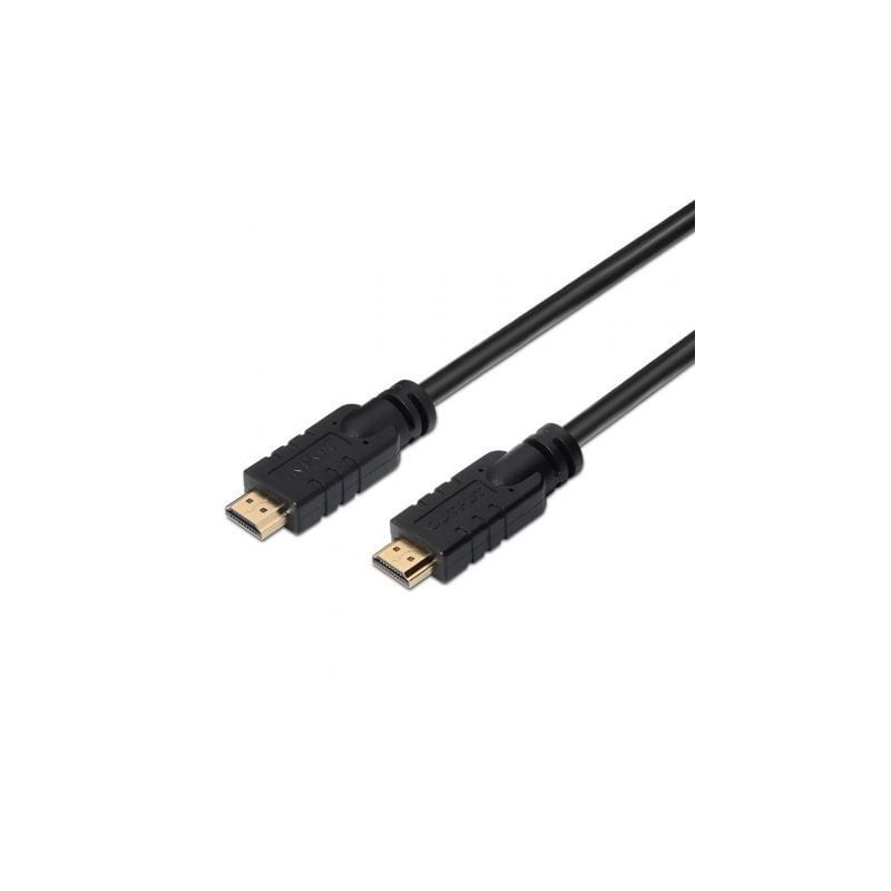 Cable HDMI 1.4 Aisens A119-0104- HDMI Macho - HDMI Macho- Hasta 10W- 720Mbps- 20m- Negro