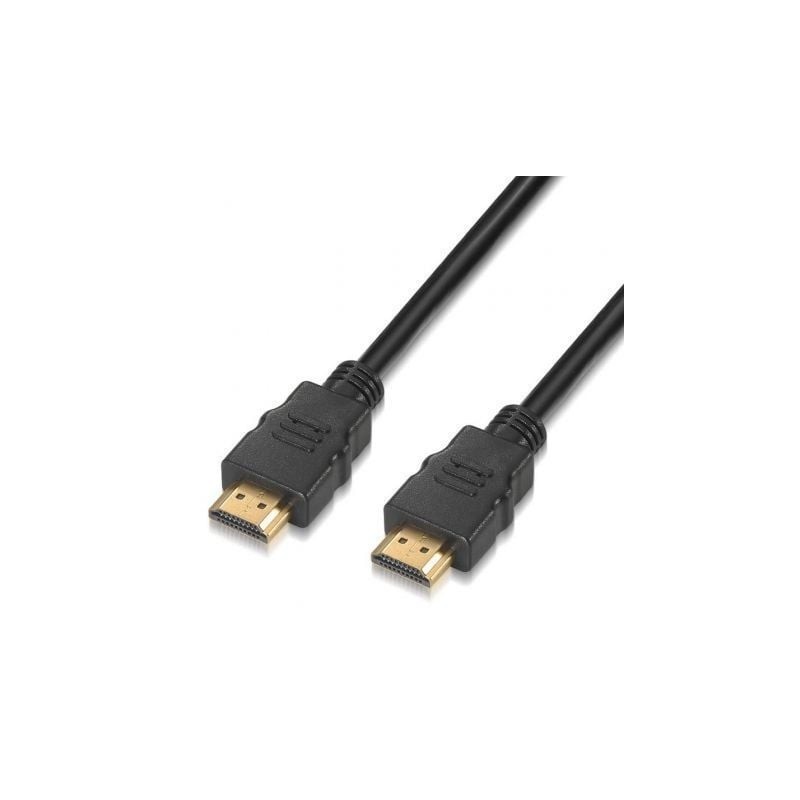 Cable HDMI 2.0 4K Aisens A120-0121- HDMI Macho - HDMI Macho- Hasta 10W- 2250Mbps- 2m- Certificado- Negro