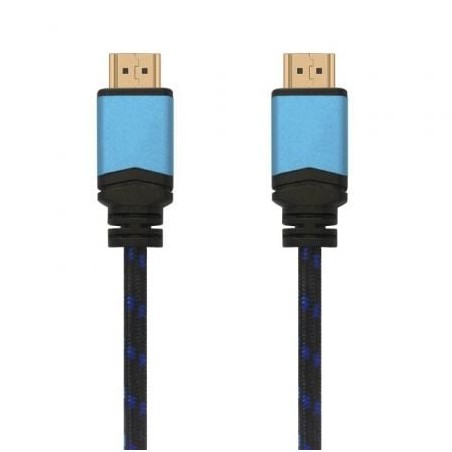 Cable HDMI 2.0 4K Aisens A120-0360- HDMI Macho - HDMI Macho- Hasta 10W- 2250Mbps- 10m- Negro y Azul