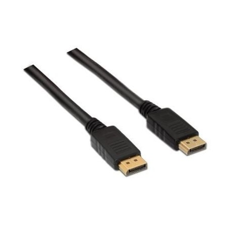 Cable DisplayPort 1.2 4K Aisens A124-0130- DisplayPort Macho - DisplayPort Macho- Hasta 5W- 2300Mbps- 3m- Negro