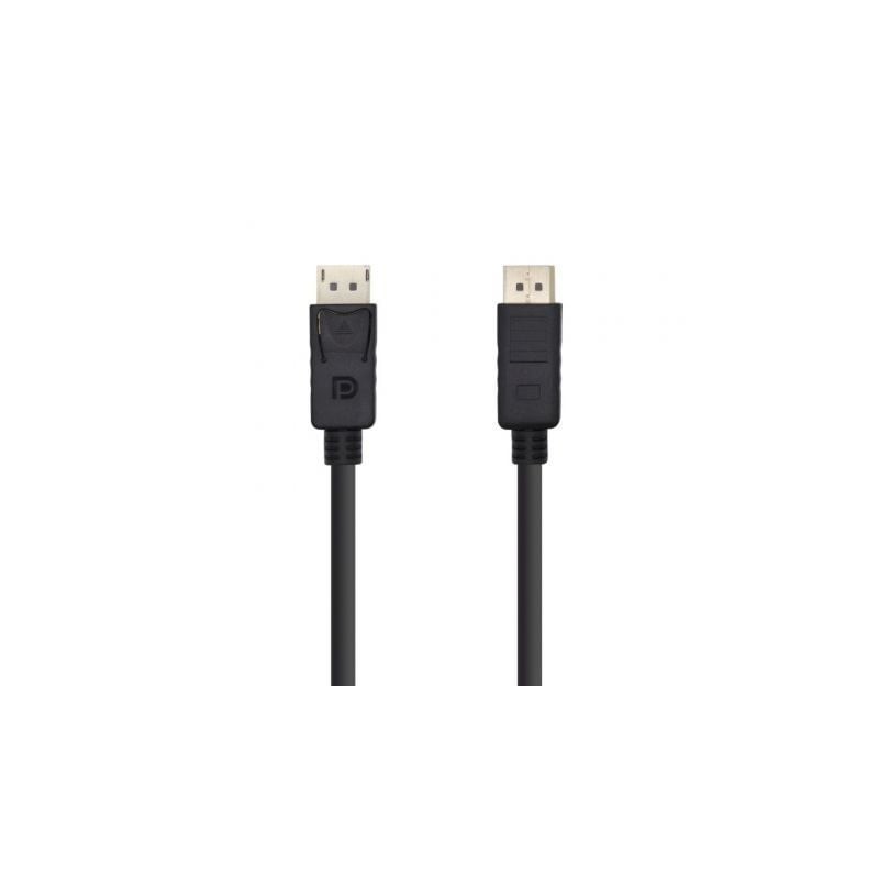 Cable DisplayPort 1.2 4K Aisens A124-0388- DisplayPort Macho - DisplayPort Macho- Hasta 5W- 2300Mbps- 10m- Negro