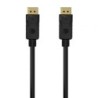 Cable DisplayPort 1.2 4K Aisens A124-0548- DisplayPort Macho - DisplayPort Macho- Hasta 5W- 2300Mbps- 50cm- Negro
