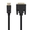 Cable Conversor Aisens A125-0463- DisplayPort Macho - DVI Macho- Hasta 5W- 2300Mbps- 3m- Negro