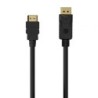 Cable Conversor Aisens A125-0551- DisplayPort Macho - HDMI Macho- Hasta 5W- 2300Mbps- 1.5m- Negro