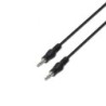 Cable Estéreo Aisens A128-0144- Jack 3.5 Macho - Jack 3.5 Macho- Hasta 0.1W- 10m- Negro