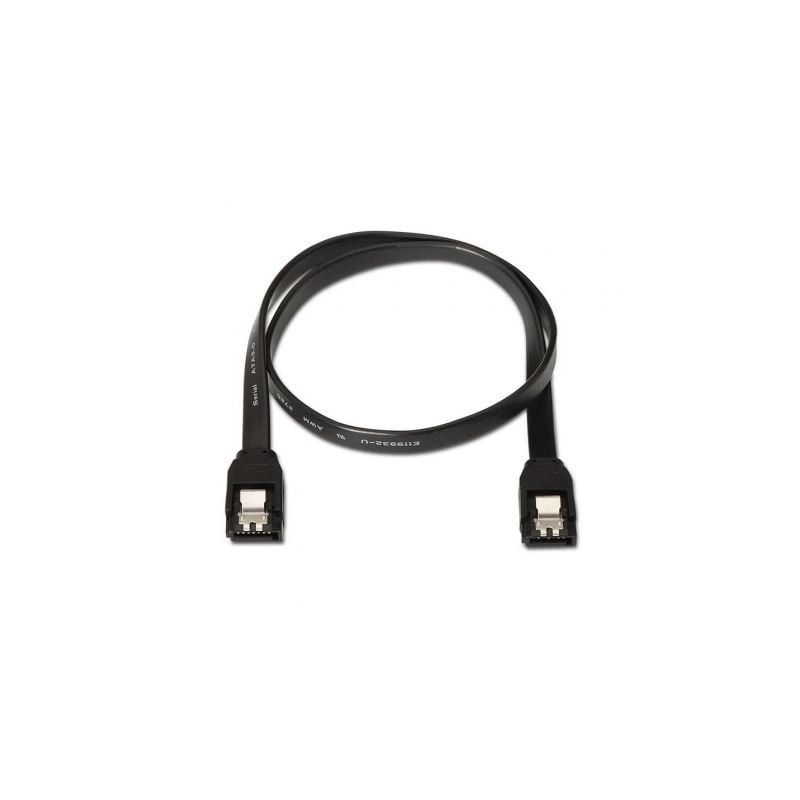 Cable SATA III Aisens A130-0157- SATA Hembra - SATA Hembra- Hasta 0.1W- 768Mbps- 50cm- Negro