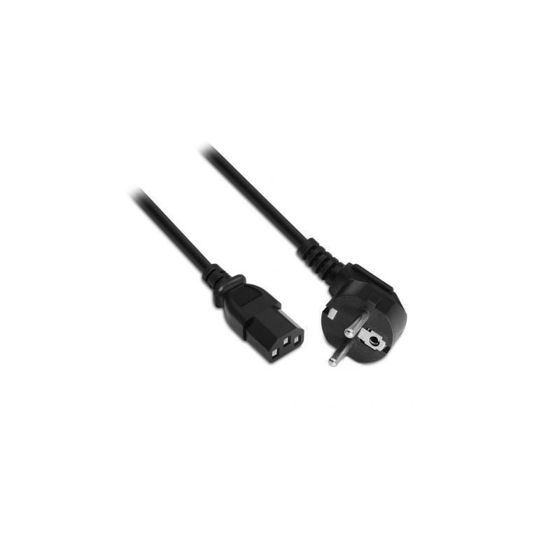 Cable Alimentación Aisens A132-0167- CEE(7-7) Macho - C13 Hembra- Hasta 1500W- 1.5m- Negro