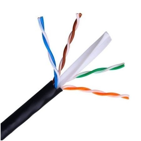 Bobina de Cable RJ45 para Exteriores UTP Aisens A135-0264 Cat.6- 305m- Impermeable- Negro