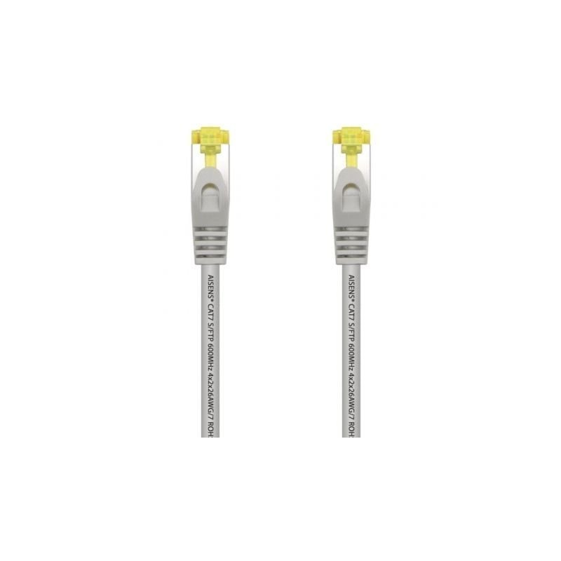 Cable de Red RJ45 S-FTP Aisens A146-0332 Cat.7- 25cm- Gris