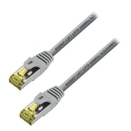 Cable de Red RJ45 S-FTP Aisens A146-0333 Cat.7- 50cm- Gris