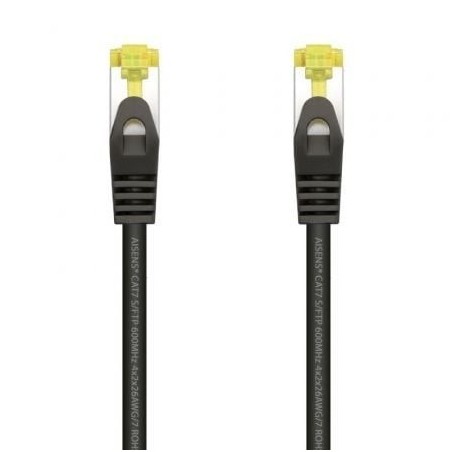 Cable de Red RJ45 SFTP Aisens A146-0485 Cat.7- 50cm- Negro
