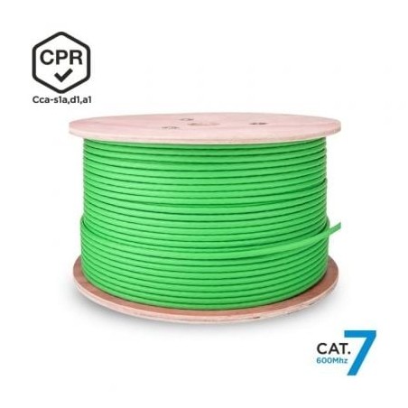 Bobina de Cable RJ45 SFTP AWG23 LSZH CPR Cca Aisens A146-0667 Cat.7- 305m- Verde