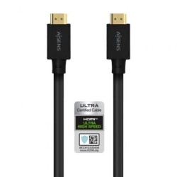 Cable HDMI 2.1 8K Aisens A150-0680- HDMI Macho - HDMI Macho- 5m- Certificado- Negro