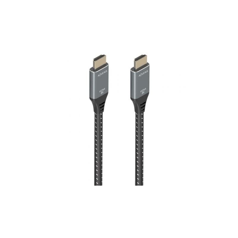 Cable HDMI 2.1 8K Aisens A150-0876- HDMI Macho - HDMI Macho- 5m- Gris y Negro