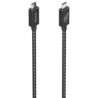 Cable USB 4.0 Tipo-C Aisens A156-0866- USB Tipo-C Macho - USB Tipo-C Macho- Hasta 240W- 40Gbps- 50cm- Gris