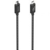 Cable USB 4.0 Tipo-C Aisens A156-0868- USB Tipo-C Macho - USB Tipo-C Macho- Hasta 240W- 40Gbps- 1.5m- Gris